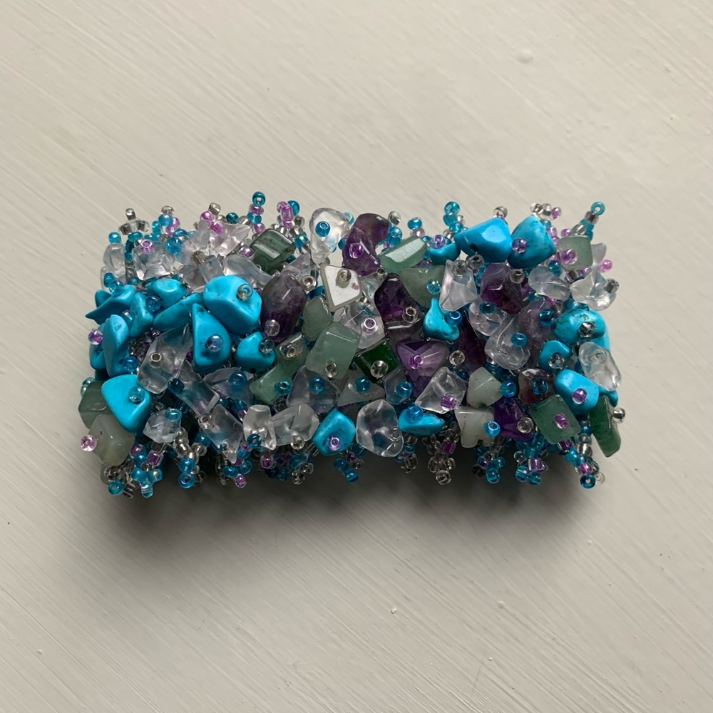 Mexican Stone & Beaded Handmade Bracelet